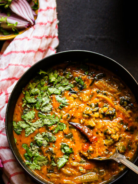 Spinach and Dhall Makhani