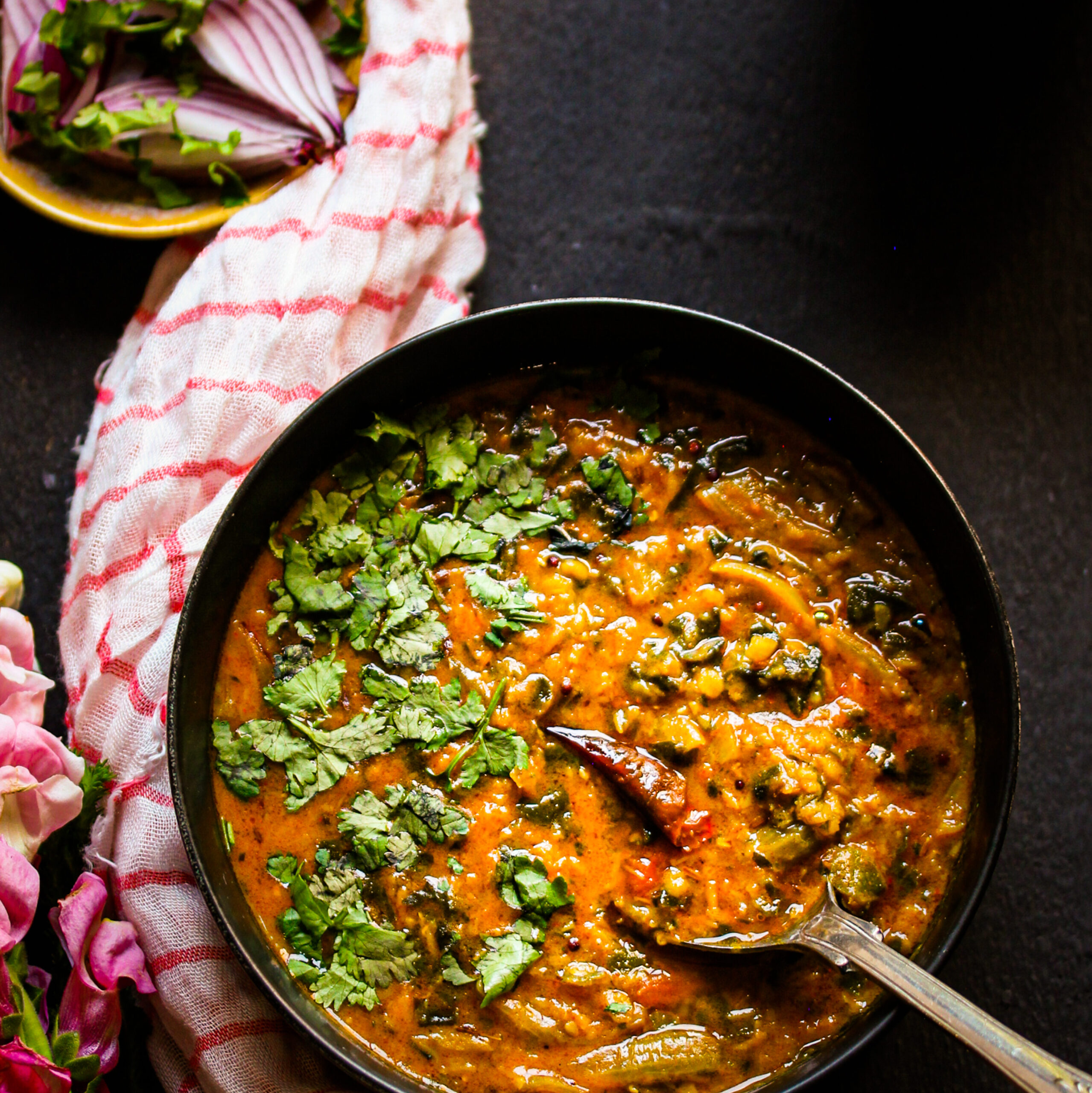 Spinach and Dhall Makhani