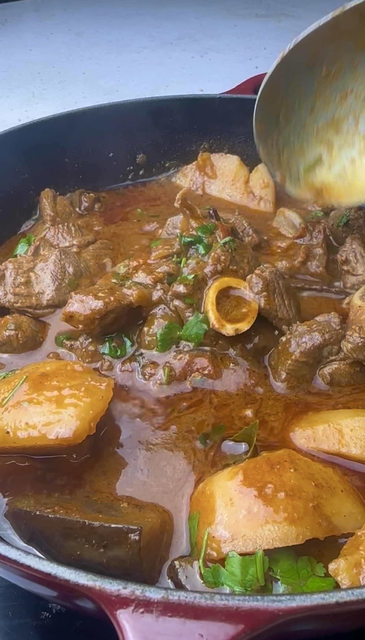 Lamb and Brinjal Curry
