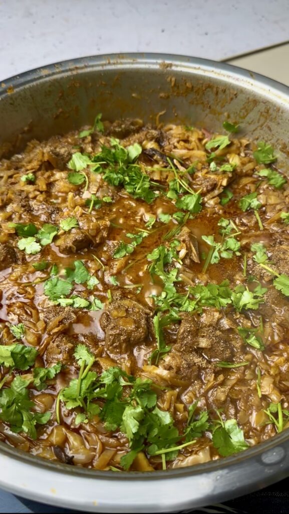 Mutton and Cabbage Curry 