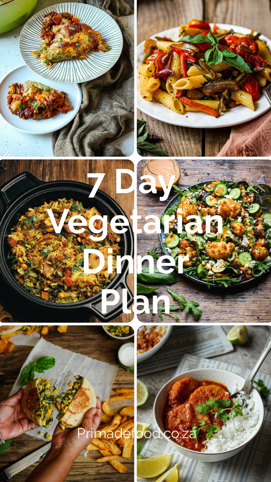 7 Day Vegetarian Dinner Plan 1