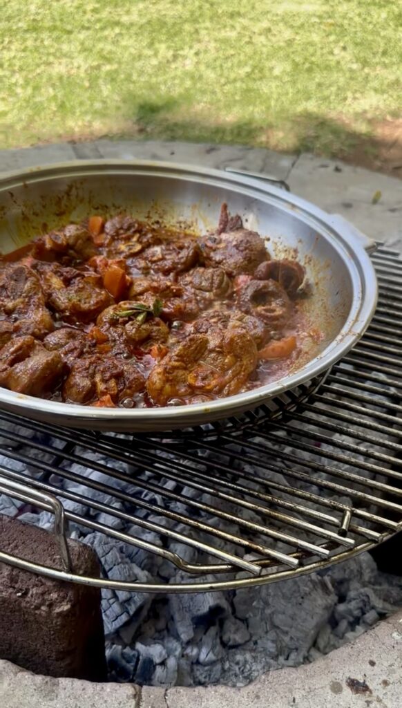 Wood-fire Durban Lamb curry