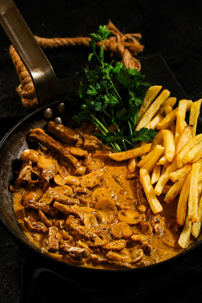 Creamy Beef and Mushroom Skillet