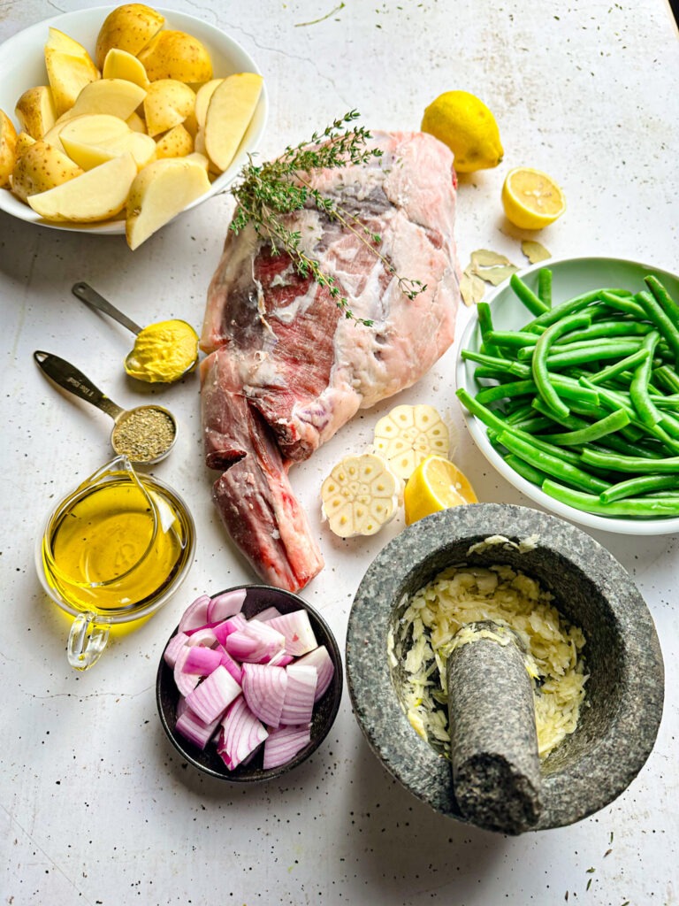 Ingredients for Roast Leg of Lamb