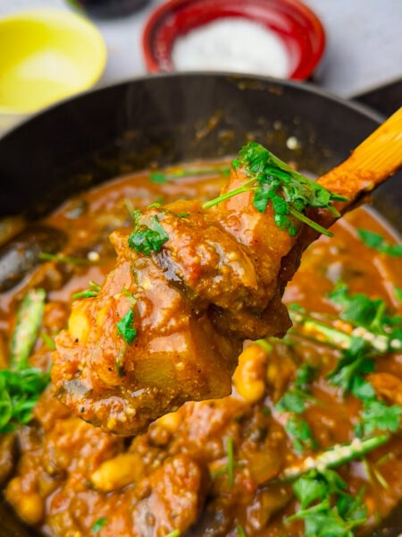 Brinjal Curry with Potatoes