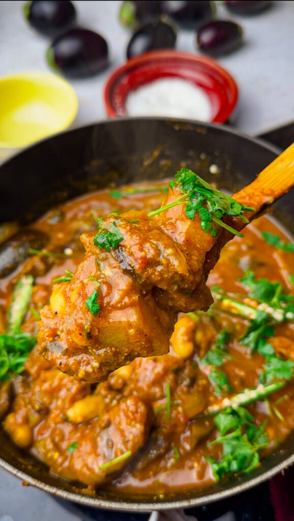 Brinjal Curry with Potatoes